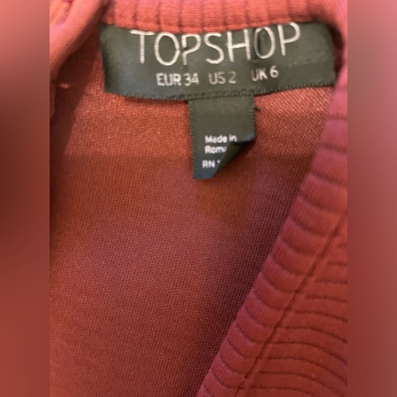 Topshop Bodycon Dress with Cutouts Size 2 - Picture 3 of 5